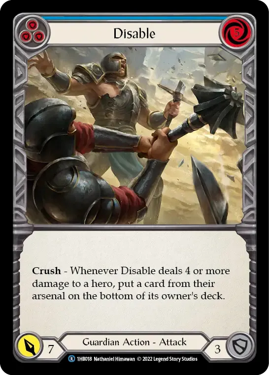 Désarmement — Bravo - Blitz Deck — Flesh and Blood
