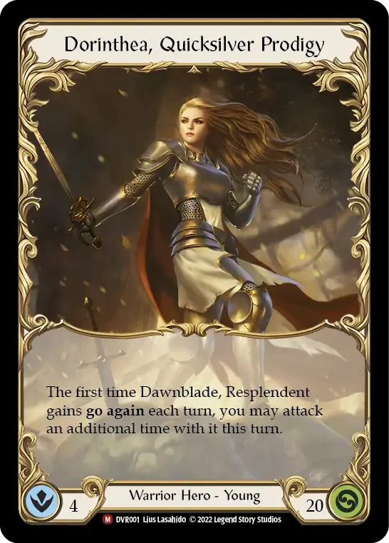 Dorinthea, Quicksilver Prodigy — Classic Battles: Rhinar vs Dorinthea — Flesh and Blood