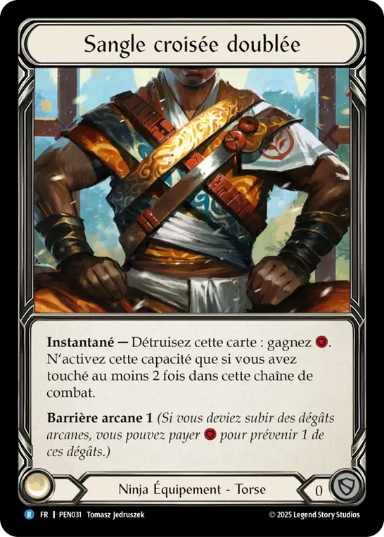 Sangle croisée doublée — Compendium of Rathe — Flesh and Blood