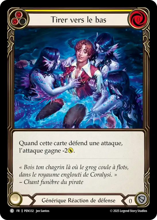 Drag Down (Yellow) — Compendium of Rathe — Flesh and Blood