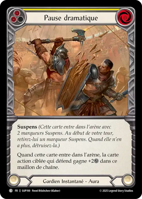 Pause dramatique — Super Slam — Flesh and Blood