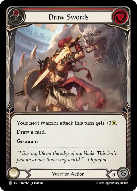 Draw Swords (Red) — Heavy Hitters — Flesh and Blood