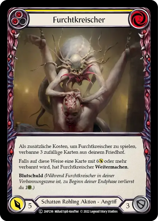 Dread Screamer (Yellow) — History Pack 2 - Black Label — Flesh and Blood