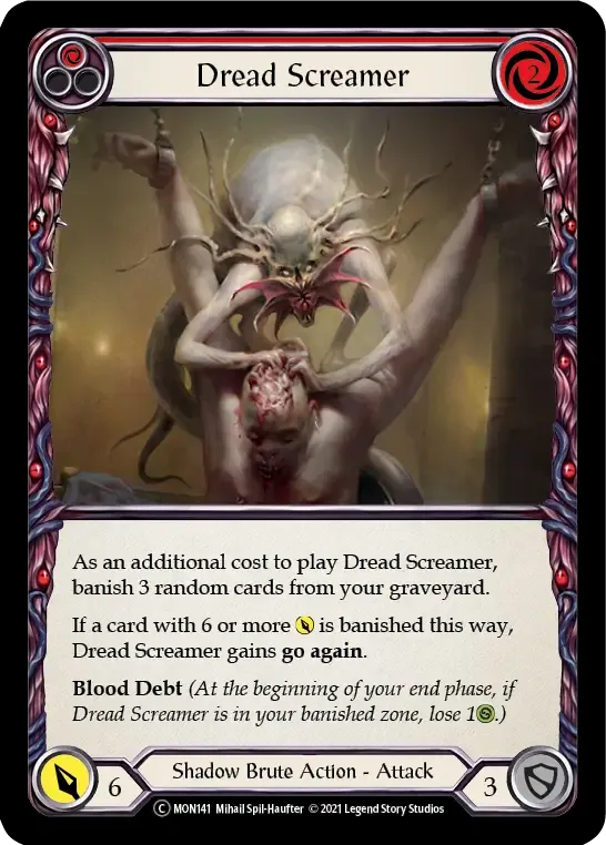 Dread Screamer (Red) — Monarch - Unlimited — Flesh and Blood