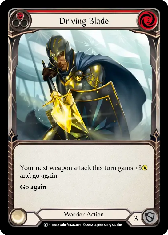 Driving Blade (Red) — Dorinthea - Blitz Deck — Flesh and Blood