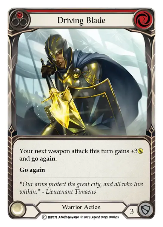 Driving Blade (Red) from History Pack 1 - Flesh and Blood