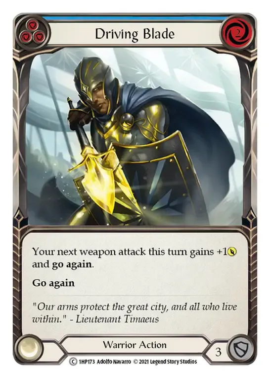 Driving Blade (Blue) from History Pack 1 - Flesh and Blood