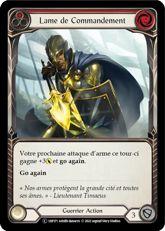 Lame de Commandement — History Pack 1 - Black Label — Flesh and Blood