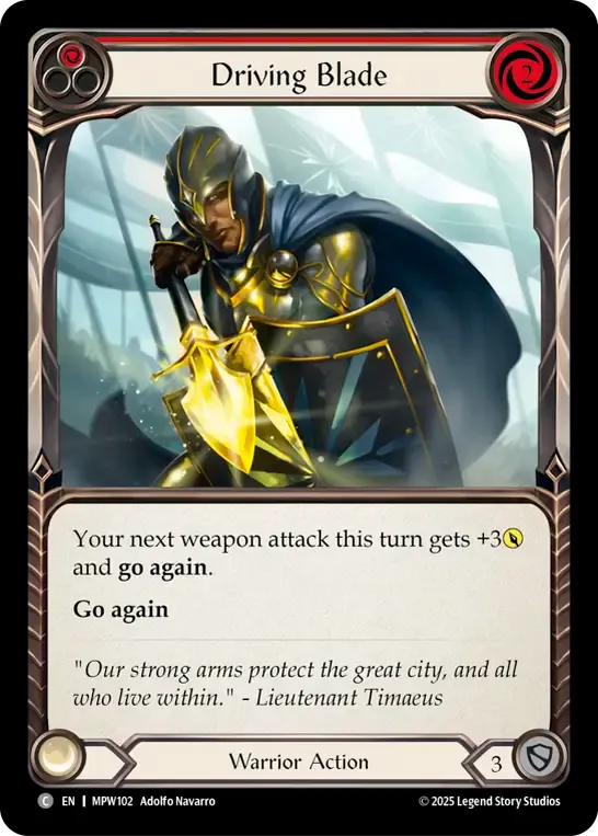 Lame de commandement — Mastery Pack Warrior — Flesh and Blood