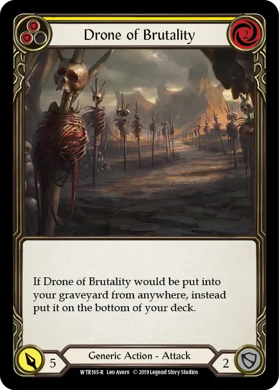 Drone of Brutality (Yellow) — Welcome to Rathe — Flesh and Blood