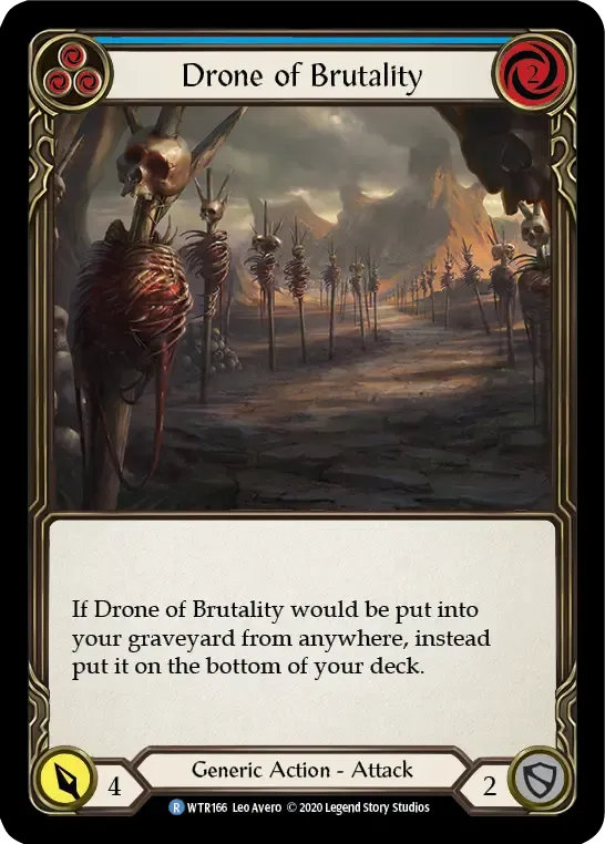 Drone of Brutality (Blue) — Welcome to Rathe - Unlimited — Flesh and Blood