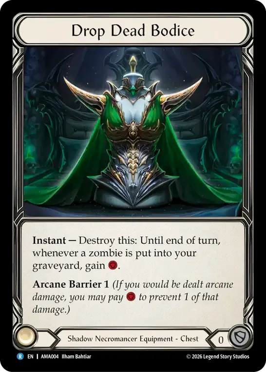 死艶の胴衣 — Armory Deck - Malice, Domina of the Dead — Flesh and Blood