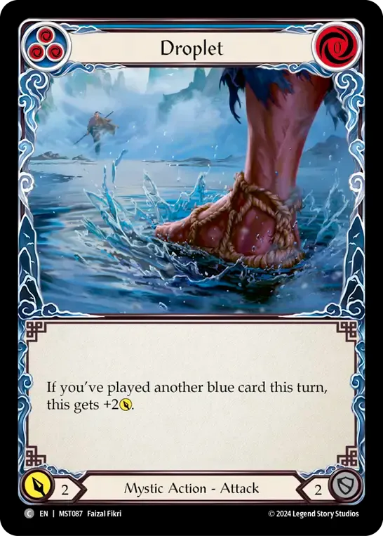 Droplet (Blue) — Part the Mistveil — Flesh and Blood