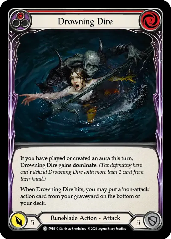 Drowning Dire (Red) — Everfest — Flesh and Blood