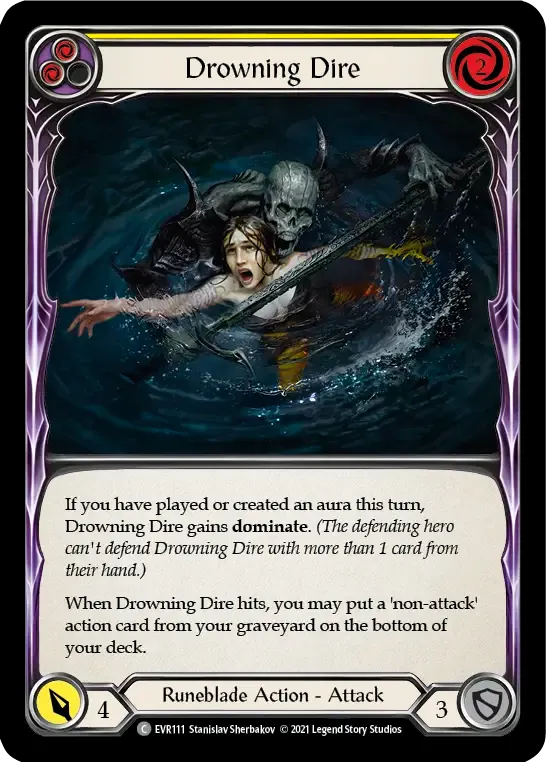 Drowning Dire (Yellow) — Everfest — Flesh and Blood