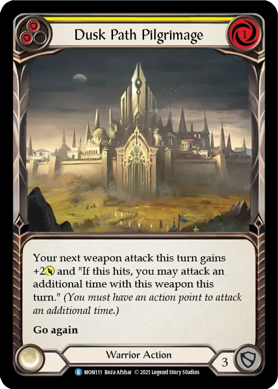 Dusk Path Pilgrimage (Yellow) — Monarch — Flesh and Blood