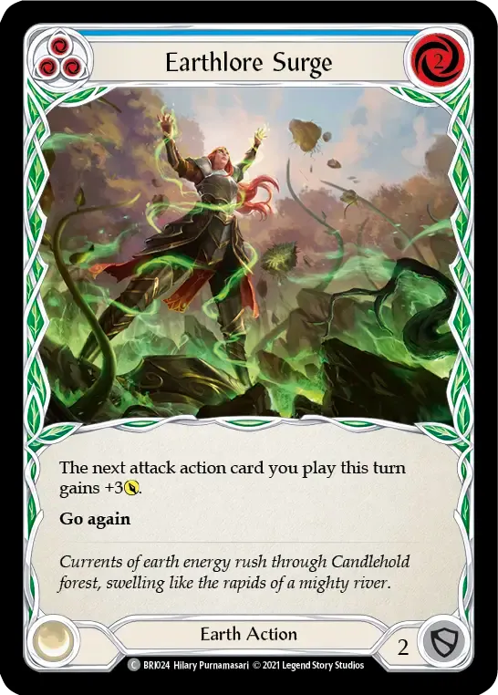 Earthlore Surge (Blue) — Briar - Blitz Deck — Flesh and Blood