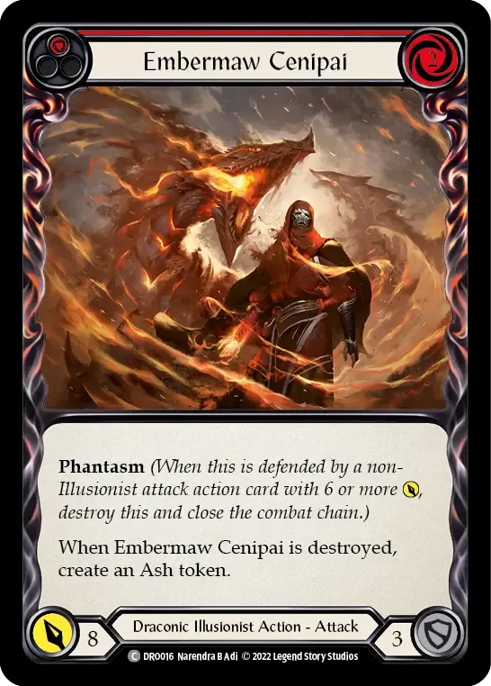 Embermaw Cenipai (Red) — Dromai - Blitz Deck — Flesh and Blood