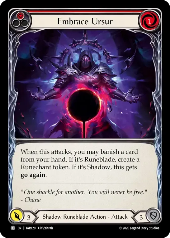 Embrace Ursur (Red) — Usurp the Shadow Throne — Flesh and Blood