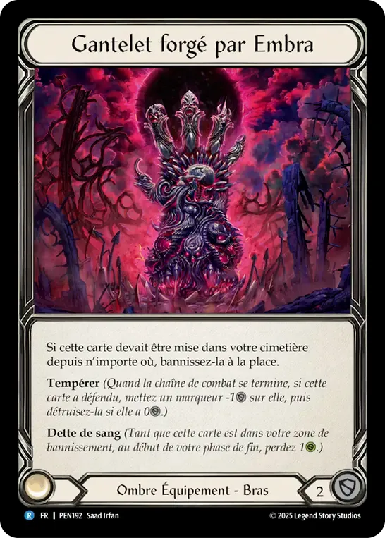 Gantelet forgé par Embra — Compendium of Rathe — Flesh and Blood