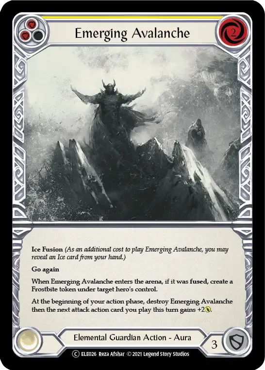 Emerging Avalanche (Yellow) — Tales of Aria - Unlimited — Flesh and Blood