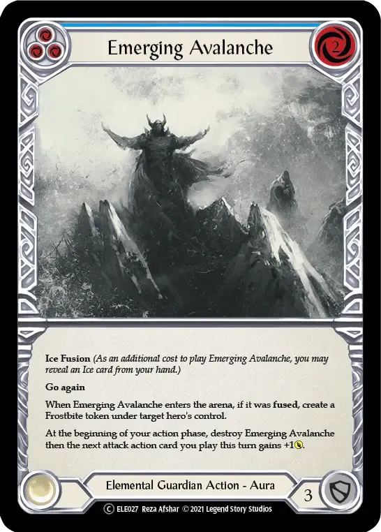 Emerging Avalanche (Blue) — Tales of Aria - Unlimited — Flesh and Blood