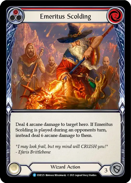 Emeritus Scolding (Red) — Everfest — Flesh and Blood