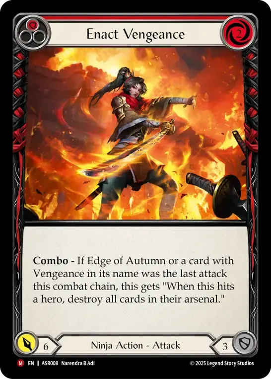 Enact Vengeance from Armory Deck - Ira, Scarlet Revenger - Flesh and Blood