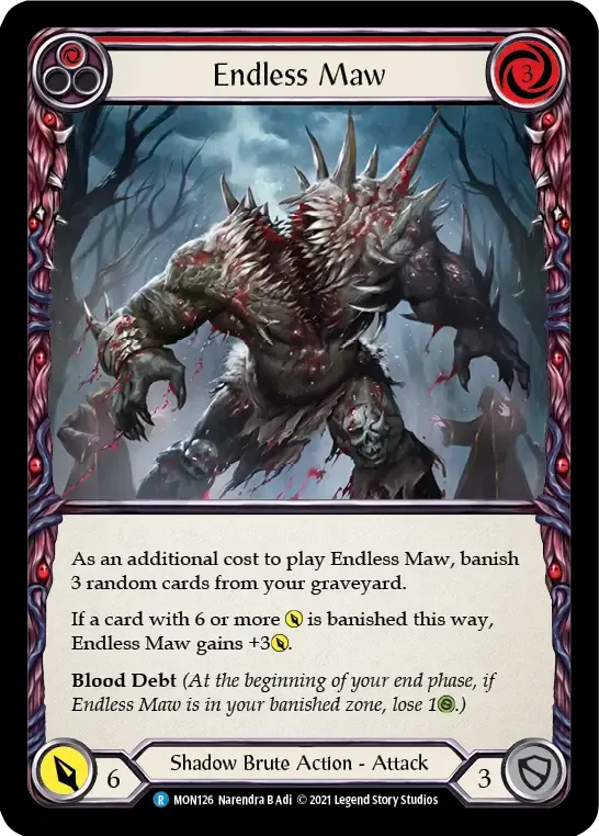 Endless Maw (Red) — Monarch — Flesh and Blood