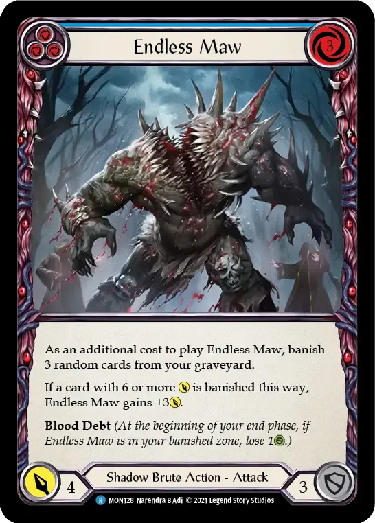 Endless Maw (Blue) — Monarch — Flesh and Blood
