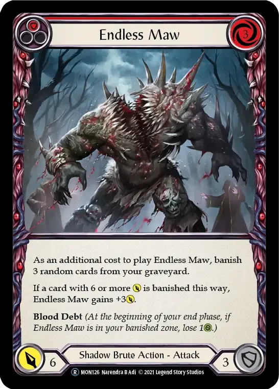 Endless Maw (Red) — Monarch - Unlimited — Flesh and Blood