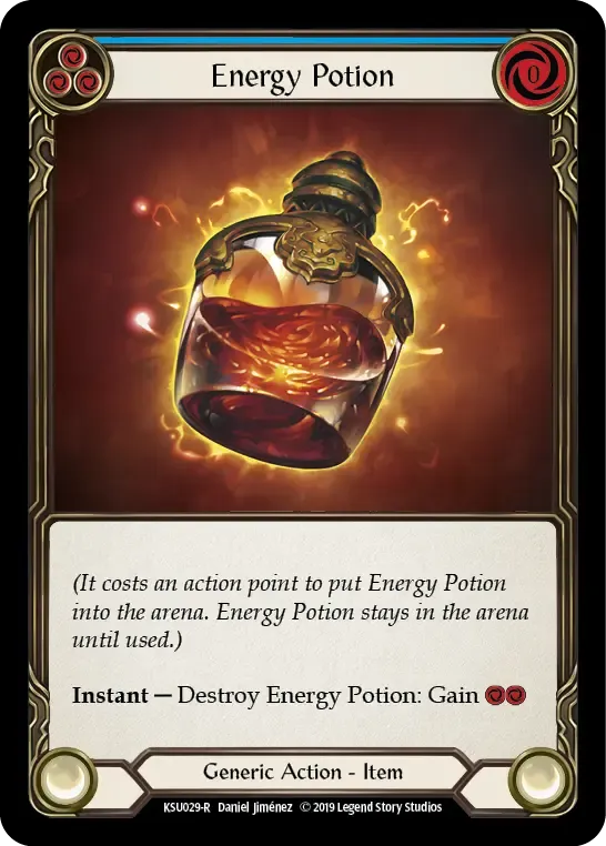 Energy Potion (Blue) — Katsu, the Wanderer - Hero Deck — Flesh and Blood