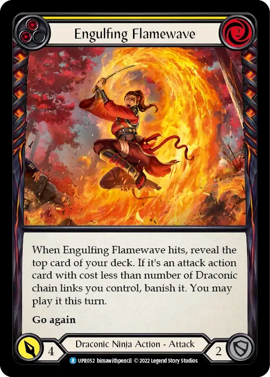 Engulfing Flamewave (Yellow) — Uprising — Flesh and Blood