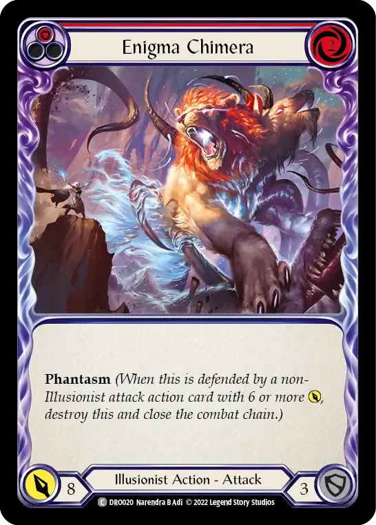 Enigma Chimera (Red) from Dromai - Blitz Deck - Flesh and Blood