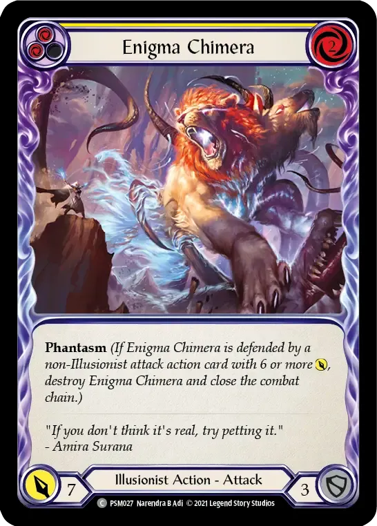 Enigma Chimera (Yellow) — Prism - Blitz Deck — Flesh and Blood