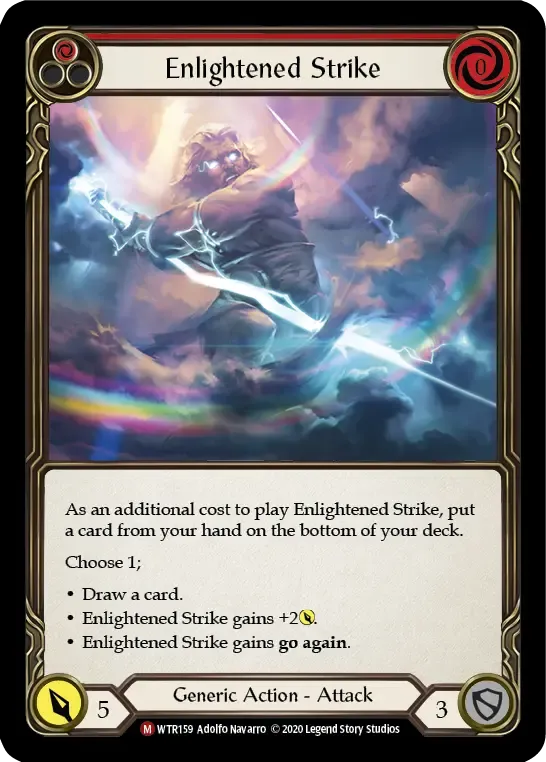 Enlightened Strike — Welcome to Rathe - Unlimited — Flesh and Blood