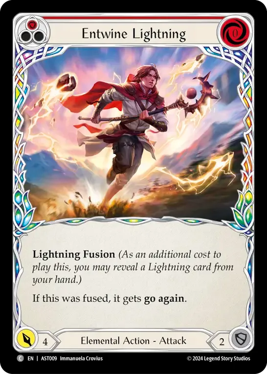 Entwine Lightning (Red) — Armory Deck - Aurora, Shooting Star — Flesh and Blood