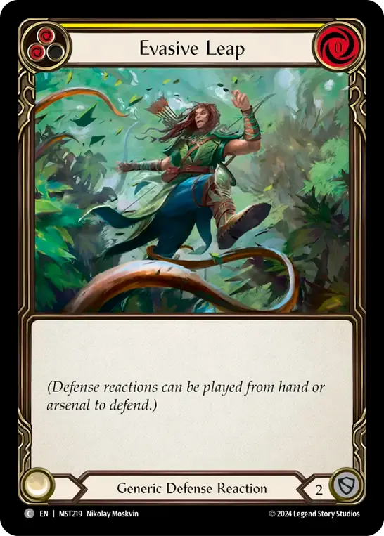Evasive Leap (Yellow) — Part the Mistveil — Flesh and Blood