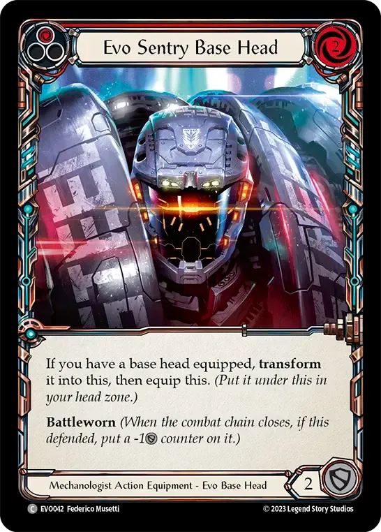 Evo Sentry Base Head (Red) — Bright Lights — Flesh and Blood