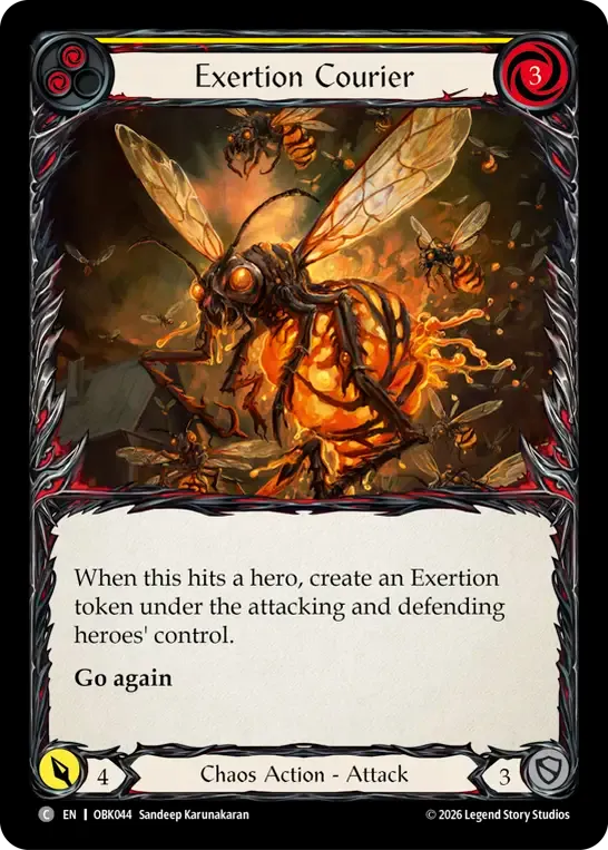 Exertion Courier (Yellow) — Outbreak — Flesh and Blood