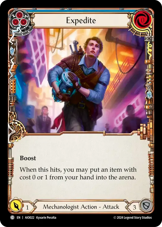 Expedite (Blue) — Armory Deck - Dash I/O — Flesh and Blood