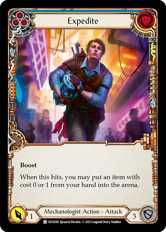 Expedite (Blue) — Bright Lights — Flesh and Blood