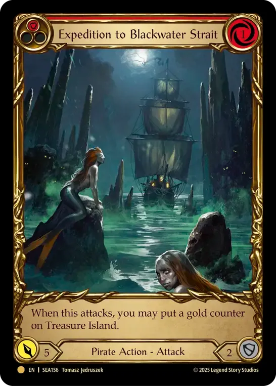 Expedition to Blackwater Strait (Red) — High Seas - Treasure Pack — Flesh and Blood