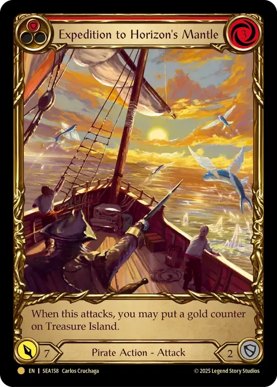 Expedition to Horizon's Mantle (Red) — High Seas - Treasure Pack — Flesh and Blood
