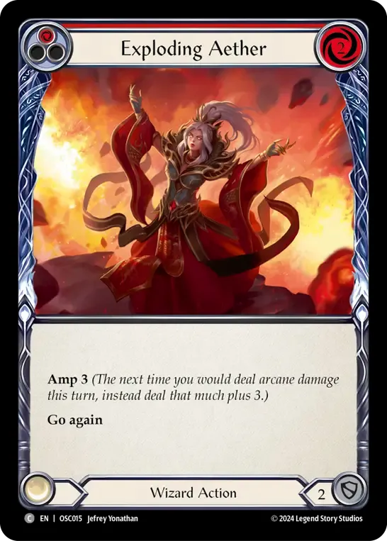 Exploding Aether (Red) — Rosetta Blitz Deck - Oscilio — Flesh and Blood