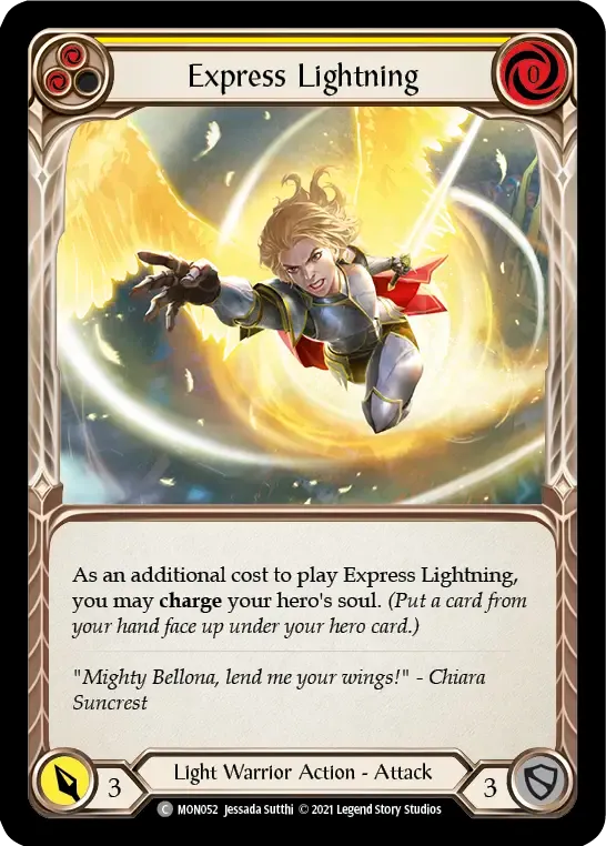 Express Lightning (Yellow) — Monarch — Flesh and Blood