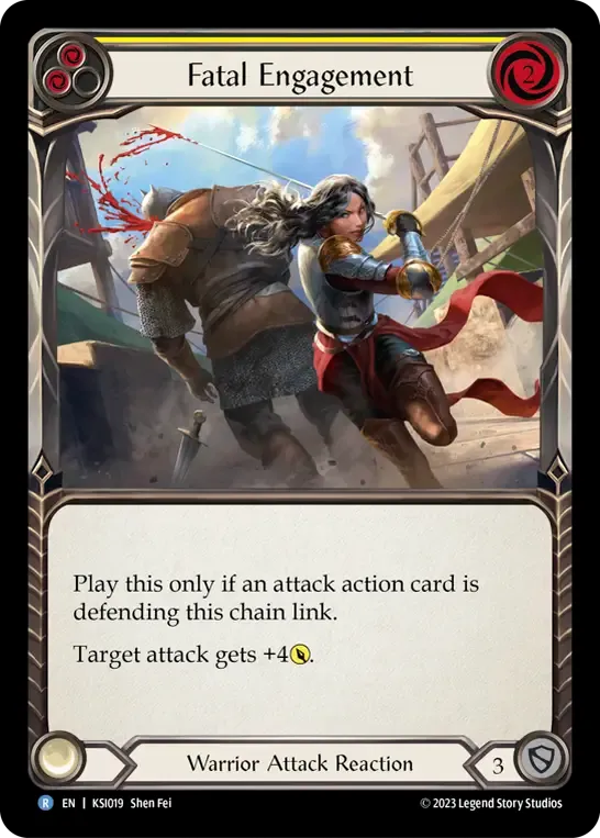 Fatal Engagement (Yellow) — Kassai - Heavy Hitters Blitz Deck — Flesh and Blood