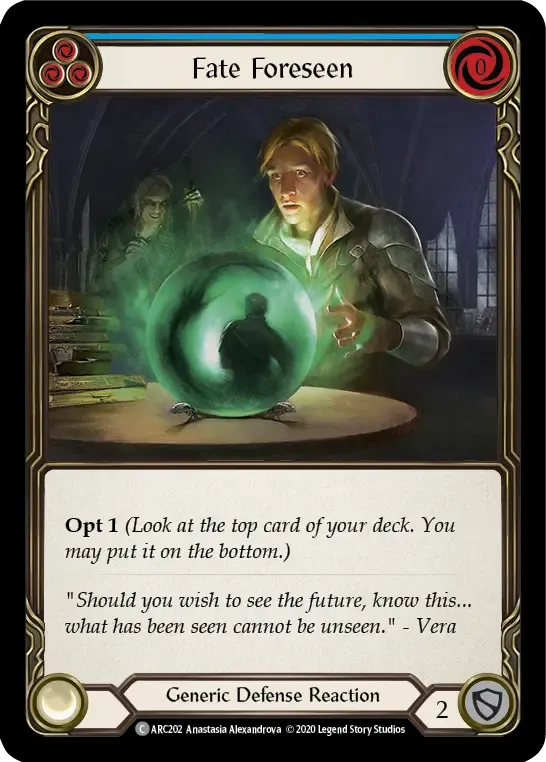 Fate Foreseen (Blue) from Arcane Rising - Unlimited - Flesh and Blood
