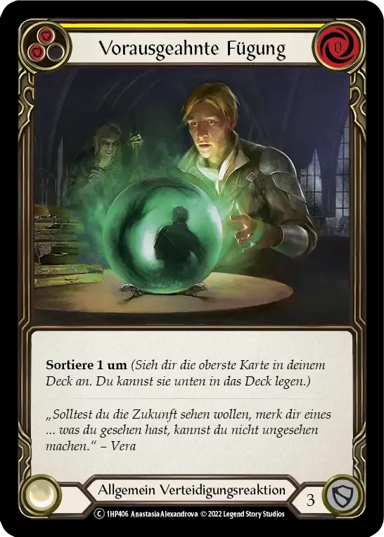 Fate Foreseen (Yellow) from History Pack 1 - Black Label - Flesh and Blood