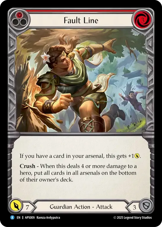 Fault Line (Red) — Armory Deck - Pleiades, Superstar — Flesh and Blood
